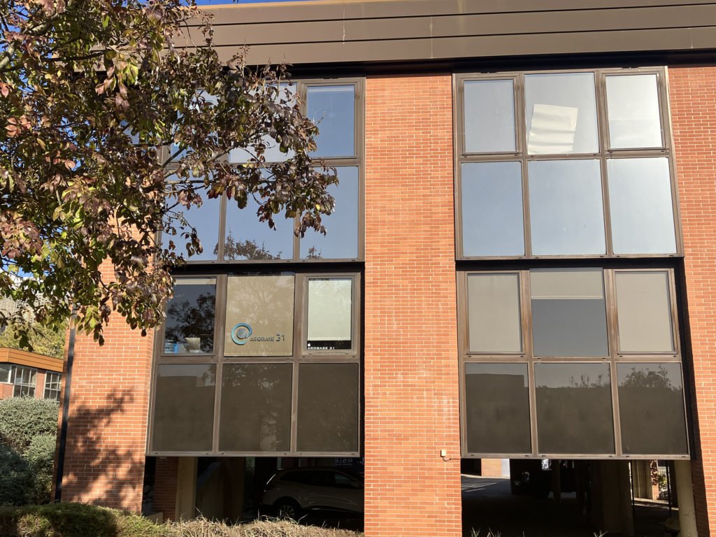 Bâtiment Technoparc 8 à Labège, où se trouve l'atelier Arobase 31